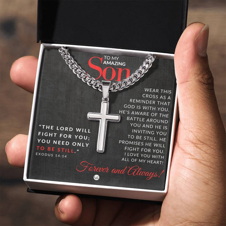 Son Gift Exodus 14:14 Christian Encouragement Christian