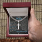 Isaiah 43:2 - 3 - Christian Cross Pendant Necklace - Gift For Our Son - Liliana and Liam
