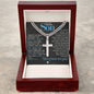 Isaiah 43:2 - 3 - Christian Cross Pendant Necklace - Gift For Our Son - Liliana and Liam