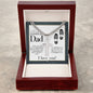 Stepped Up Dad - Engravable Christian Cross Necklace