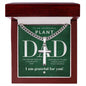 Plant Dad - Engravable Christian Cross Necklace - Liliana and Liam