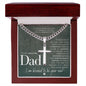 Father, From Son - Engravable Christian Cross Necklace - Liliana and Liam