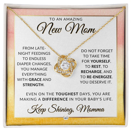 You Got This Momma - Beautiful Pendant Necklace To Celebrate Mom - Great Birthday, Mother's Day or Christmas Gift Idea For Her
