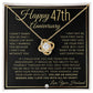 47th Anniversary Gift For Wife - Beautiful Women's Pendant Necklace + Heartfelt Anniversary Message - Liliana and Liam