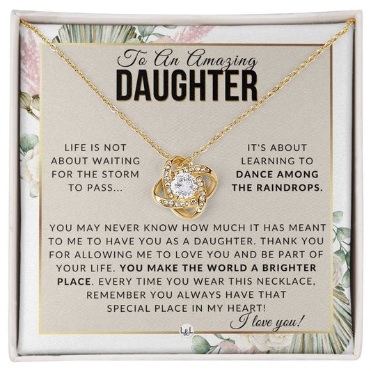 Daughter Gift - Dance In The Rain - Meaningful Gift For Her Birthday, Christmas or For Graduation - Liliana and Liam