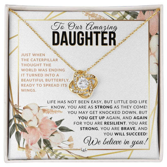 Gift For Our Daughter - Spread Your Wings - Meaningful Gift For Her Birthday, Christmas or For Graduation - Liliana and Liam