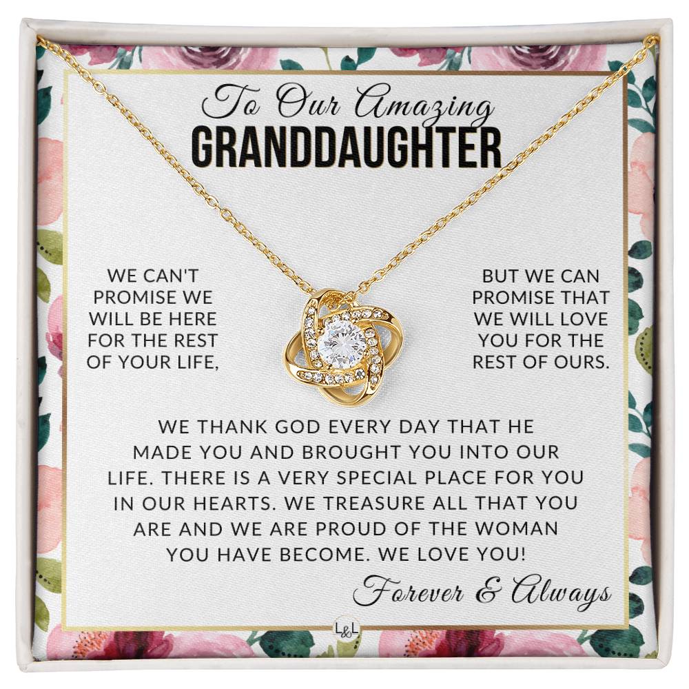 Gift For Our Granddaughter - I Love You - Meaningful Granddaughter Gift For Her Birthday, Christmas or For Graduation - Liliana and Liam
