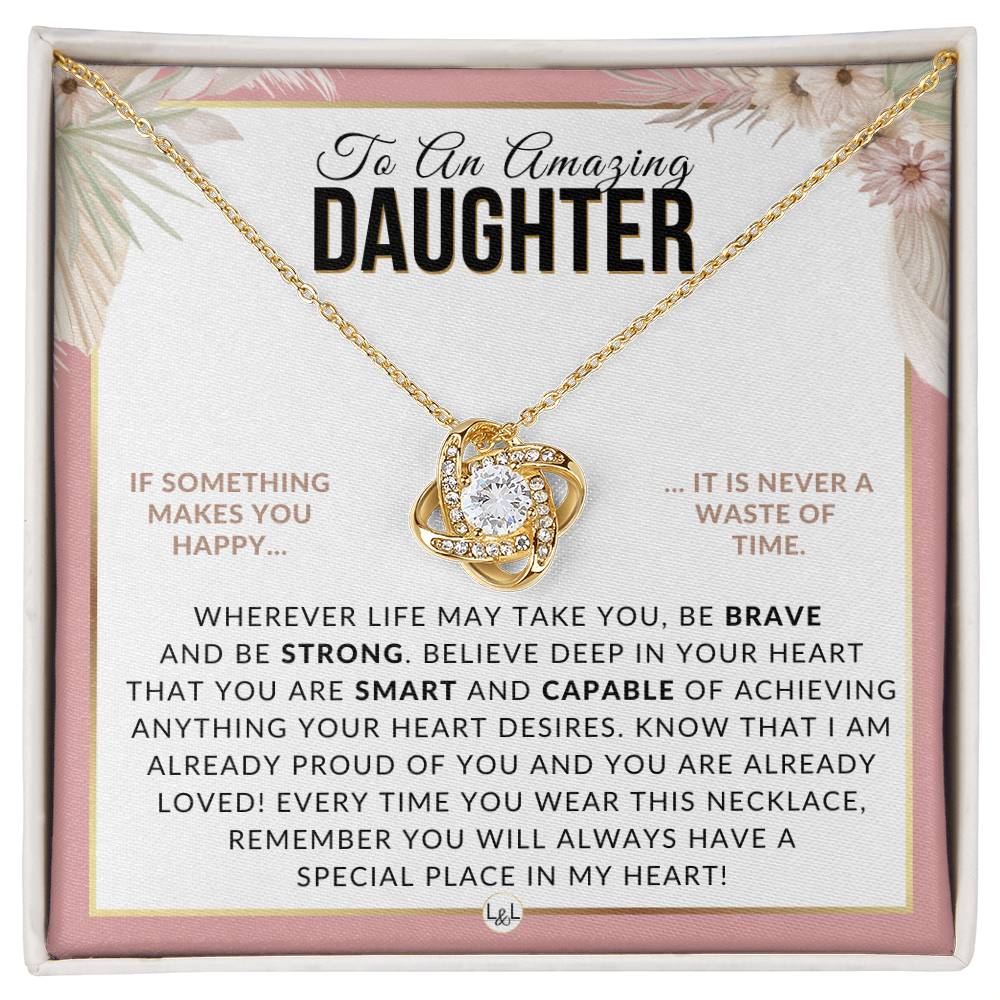 Daughter Gift - Special Place In My Heart - Meaningful Gift For Her Birthday, Christmas or For Graduation - Liliana and Liam