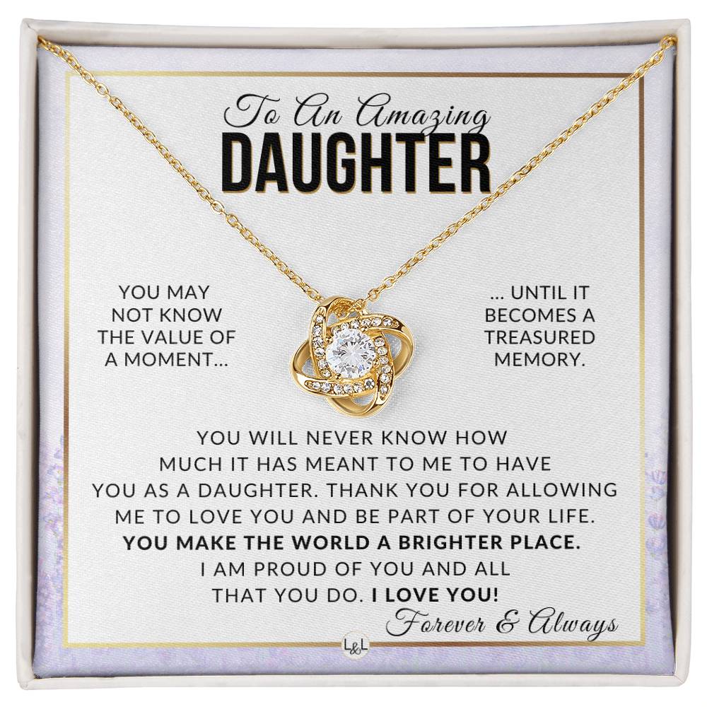 Daughter Gift - Proud Of You - Meaningful Gift For Her Birthday, Christmas or For Graduation - Liliana and Liam