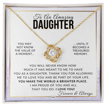 Daughter Gift - Proud Of You - Meaningful Gift For Her Birthday, Christmas or For Graduation - Liliana and Liam