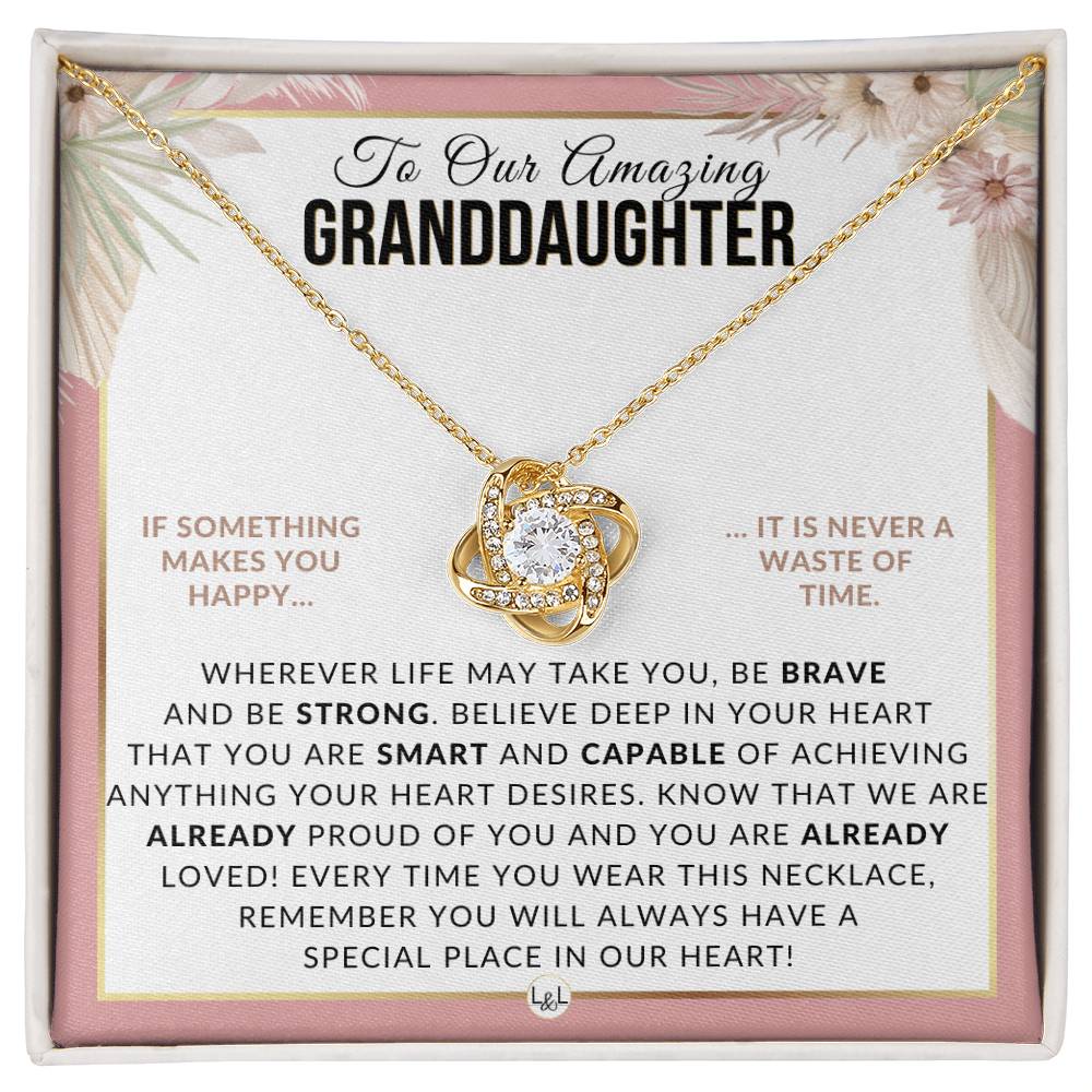 Gift For Our Granddaughter - Special Place In My Heart - Meaningful Granddaughter Gift For Her Birthday, Christmas or For Graduation - Liliana and Liam