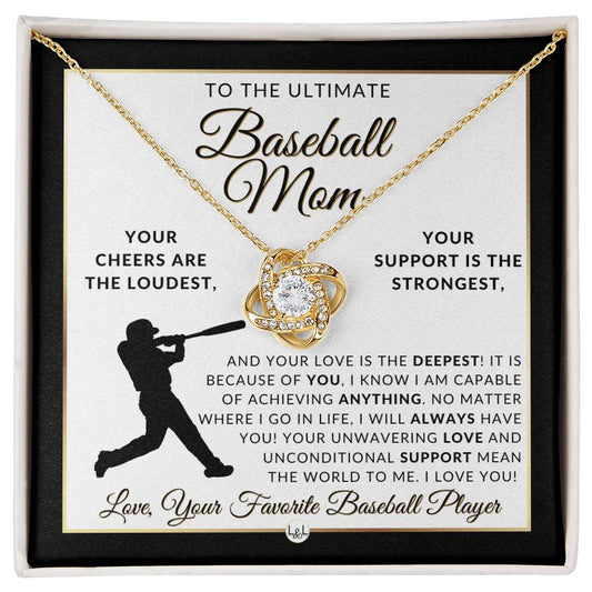 Baseball Mom - Knot Pendent Necklace - Gift For Sports Mom - Liliana and Liam