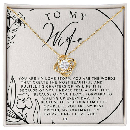 Romantic Gift For My Wife - Beautiful Women's Pendant + Heartfelt Message - Perfect Christmas Gift, Valentine's Day, Birthday or Anniversary Present