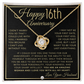 16th Anniversary Gift For Wife - Beautiful Women's Pendant Necklace + Heartfelt Anniversary Message - Liliana and Liam