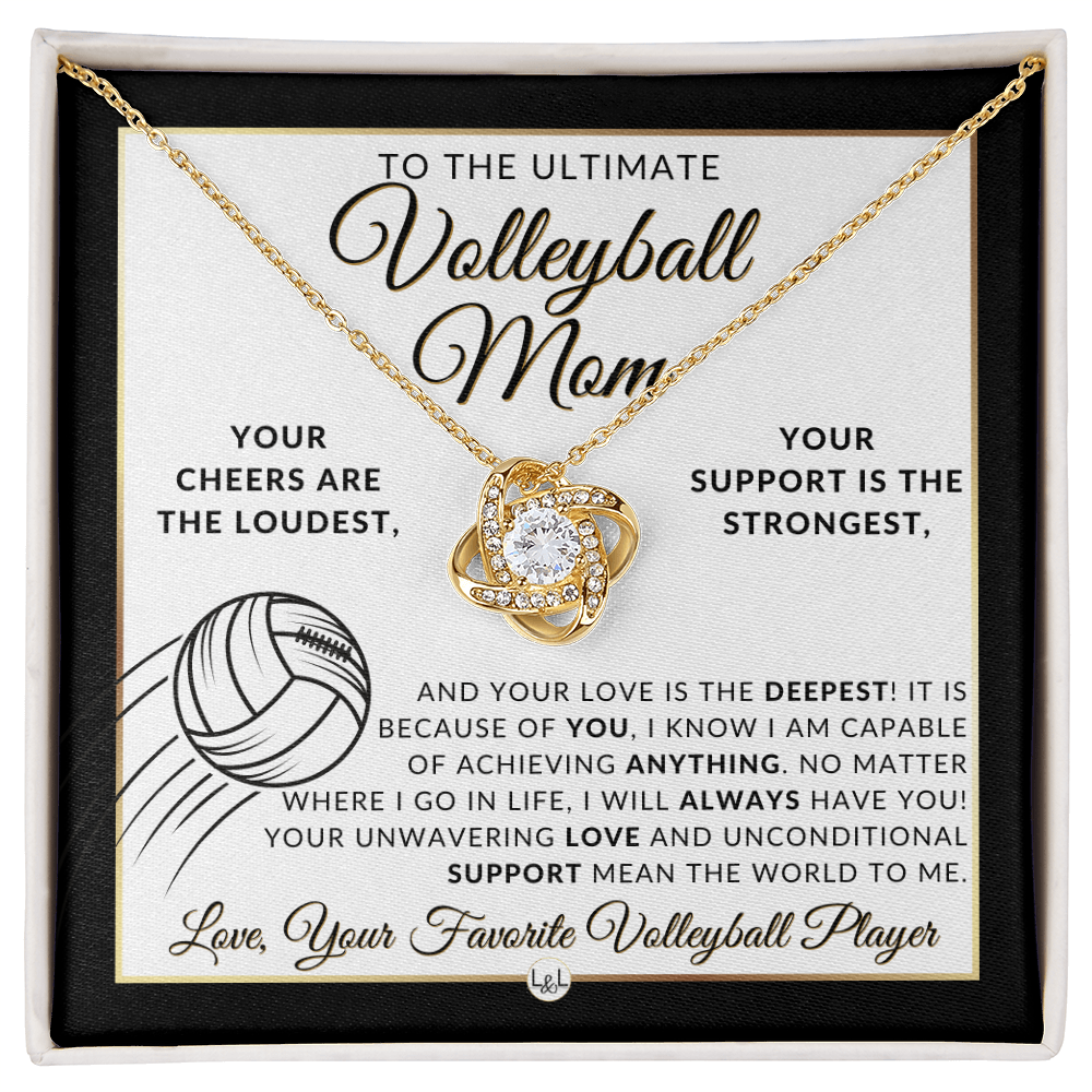 Ultimate Volleyball Mom Necklace - Gift for Volleyball Mom