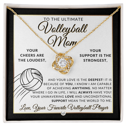 Ultimate Volleyball Mom Necklace - Gift for Volleyball Mom
