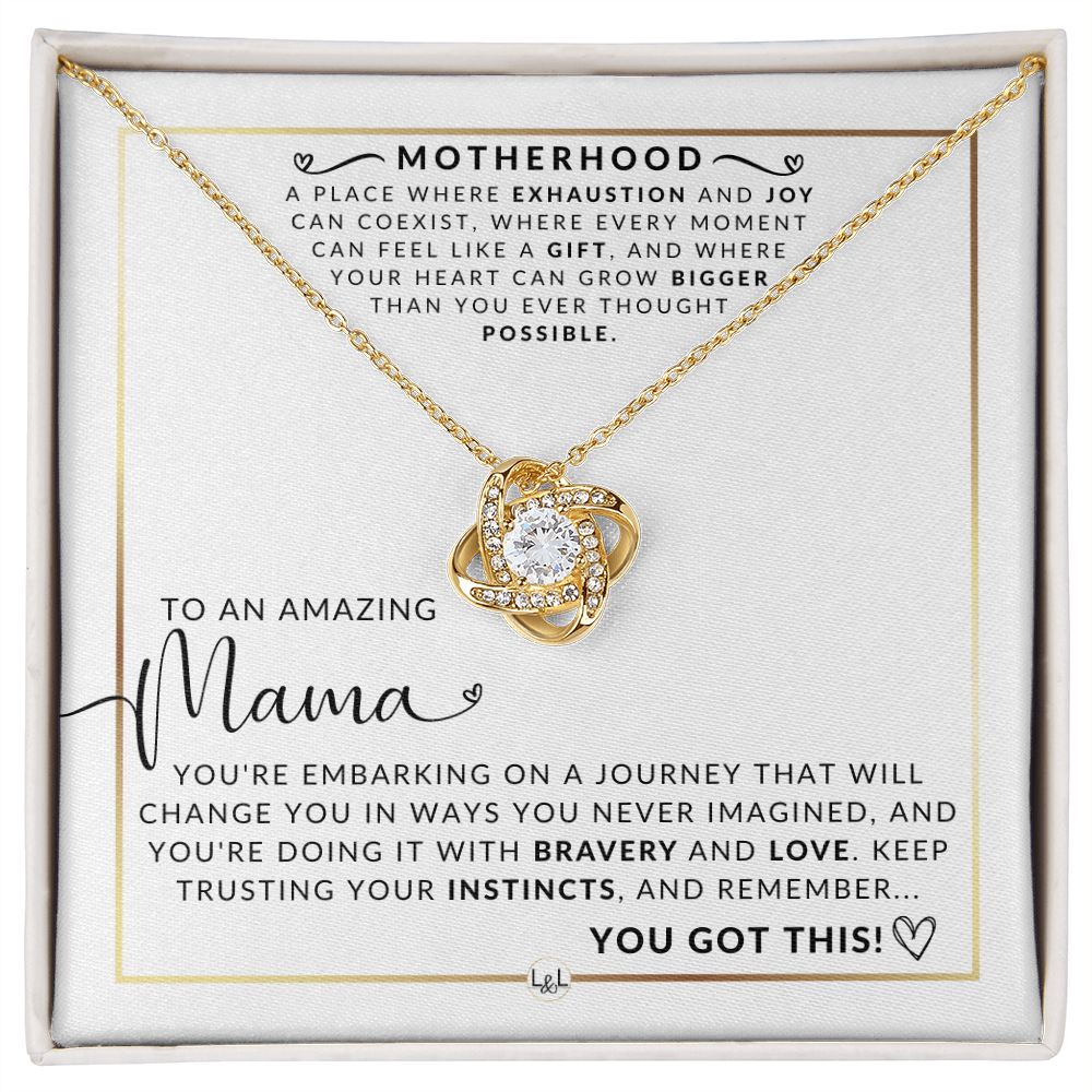 Amazing Mama - Beautiful Pendant Necklace To Celebrate Mom - Great Birthday, Mother's Day or Christmas Gift Idea For Her - Liliana and Liam