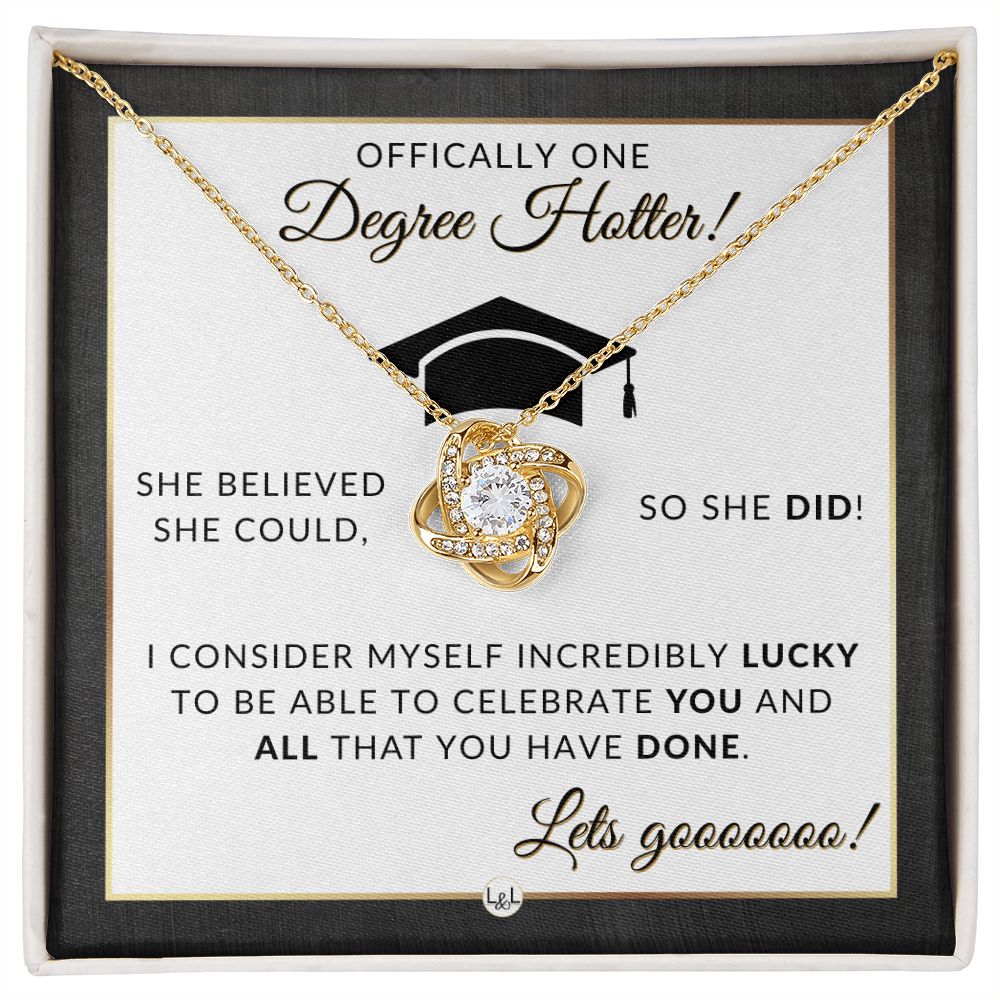 Grad Gift For Her - Meaningful Milestone Necklace - Graduation Gift For Her - One Degree Hotter - Liliana and Liam