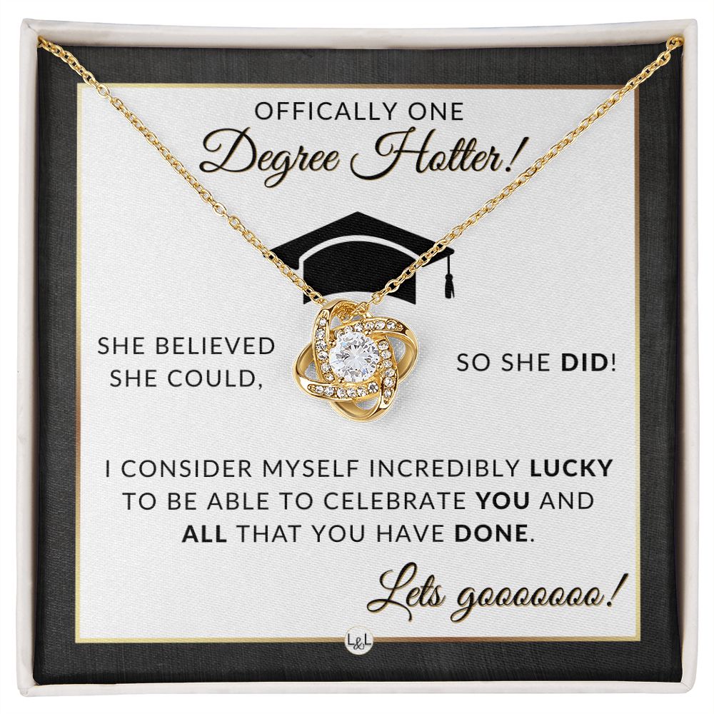 2024 Grad Gift For Her - Meaningful Milestone Necklace - 2024 Graduation Gift For Her - One Degree Hotter