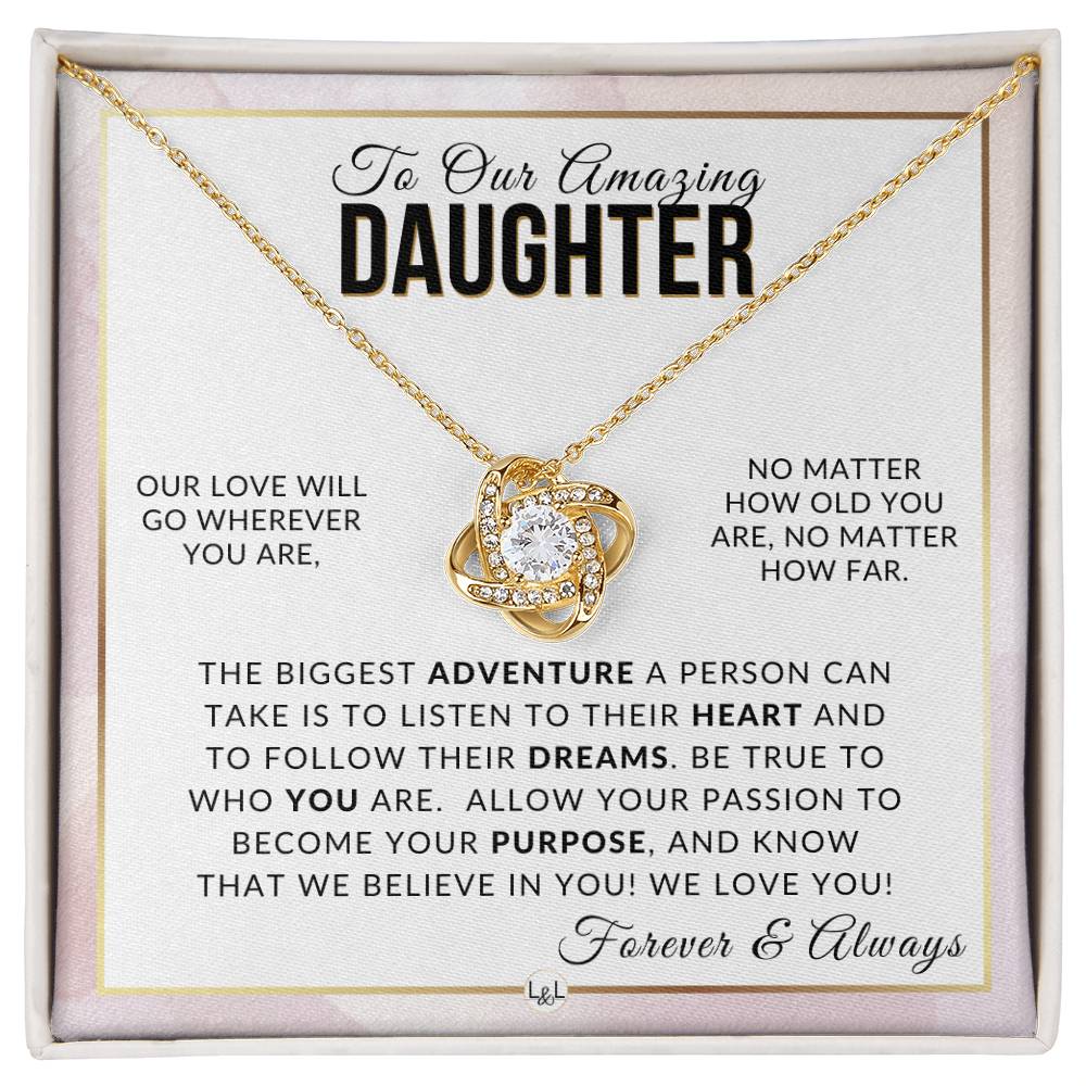 Gift For Our Daughter - Passion to Purpose - Meaningful Gift For Her Birthday, Christmas or For Graduation - Liliana and Liam