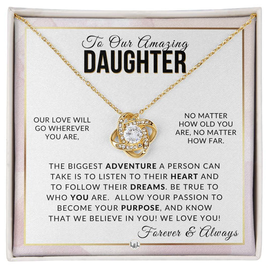 Gift For Our Daughter - Passion to Purpose - Meaningful Gift For Her Birthday, Christmas or For Graduation - Liliana and Liam