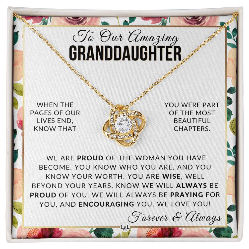 Gift For Our Granddaughter - The Best Part - Meaningful Granddaughter Gift For Her Birthday, Christmas or For Graduation - Liliana and Liam