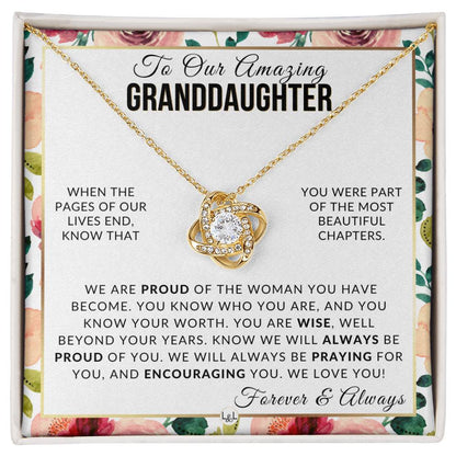 Gift For Our Granddaughter - The Best Part - Meaningful Granddaughter Gift For Her Birthday, Christmas or For Graduation - Liliana and Liam