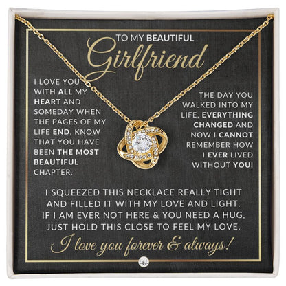Best Gift For Girlfriend - Pendant Necklace - Sentimental and Romantic Christmas Gift, Valentine's Day, Birthday or Anniversary Present - Liliana and Liam
