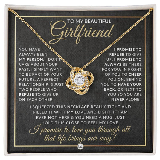 Heartfelt Gift For Girlfriend - Pendant Necklace - Sentimental and Romantic Christmas Gift, Valentine's Day, Birthday or Anniversary Present