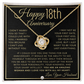 18th Anniversary For Wife - Elegant Knot Pendent Necklace - Liliana and Liam