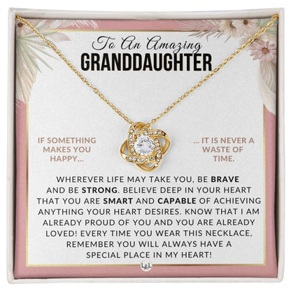 Granddaughter Gift - Special Place In My Heart - Meaningful Granddaughter Gift For Her Birthday, Christmas or For Graduation - Liliana and Liam