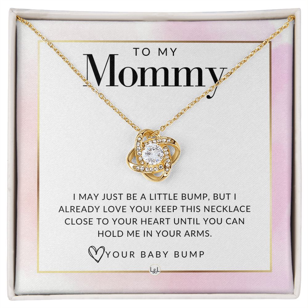 To Mom To Be From Baby Bump - Beautiful Pendant Necklace To Celebrate Mom - Great Birthday, Mother's Day or Christmas Gift Idea For Her