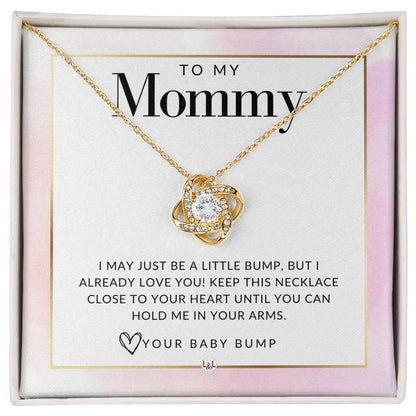 To Mom To Be From Baby Bump - Beautiful Pendant Necklace To Celebrate Mom - Great Birthday, Mother's Day or Christmas Gift Idea For Her - Liliana and Liam