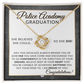 A - Police Academy Graduation Gifts From Her, New Female Police Officer, Law Enforcement Officer Gifts, - Meaningful Milestone Necklace - 2025 Graduation Gift For Her - Liliana and Liam