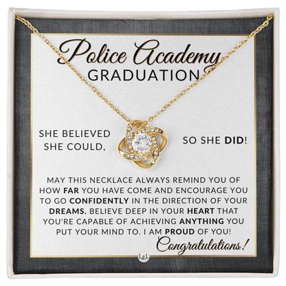 Police Academy Graduation Gifts From Her, New Female Police Officer, Law Enforcement Officer - Meaningful Milestone