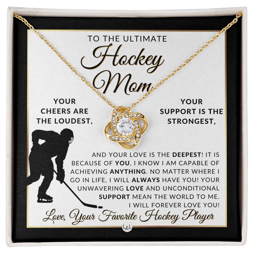 Hockey Mom - Knot Pendent Necklace - Gift For Sports Mom - Liliana and Liam