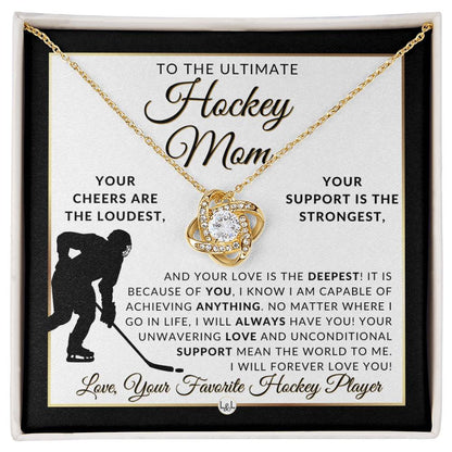 Hockey Mom - Knot Pendent Necklace - Gift For Sports Mom - Liliana and Liam