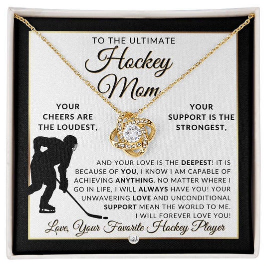 Hockey Mom - Knot Pendent Necklace - Gift For Sports Mom - Liliana and Liam
