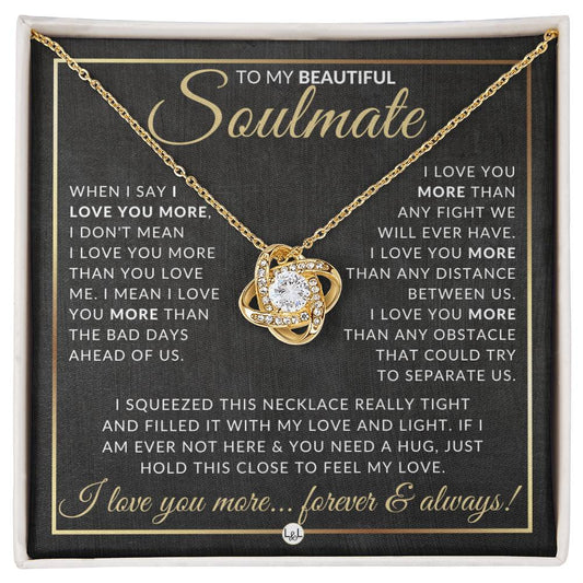 Surprise Gift For Soulmate - Pendant Necklace - Sentimental and Romantic Christmas Gift, Valentine's Day, Birthday or Anniversary Present