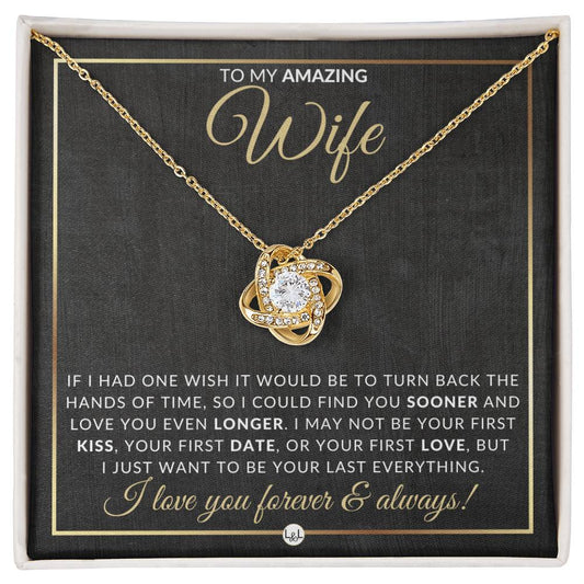 Special Gift For Wife - Pendant Necklace - Sentimental and Romantic Christmas Gift, Valentine's Day, Birthday or Anniversary Present