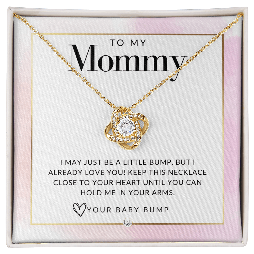 To Mom To Be From Baby Bump - Beautiful Pendant Necklace To Celebrate Mom - Gift Idea For Her