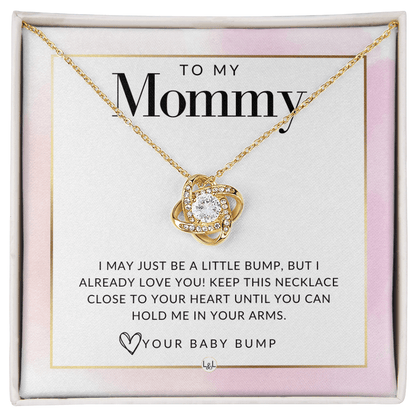 To Mom To Be From Baby Bump - Beautiful Pendant Necklace To Celebrate Mom - Gift Idea For Her