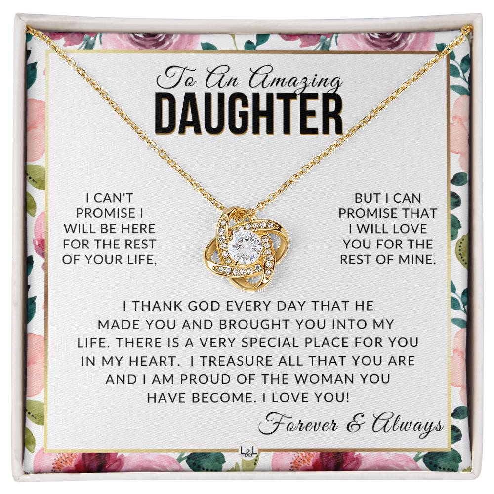 Daughter Gift - I Love You - Meaningful Gift For Her Birthday, Christmas or For Graduation - Liliana and Liam