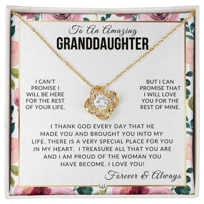 Granddaughter Gift - I Love You - Meaningful Granddaughter Gift For Her Birthday, Christmas or For Graduation - Liliana and Liam