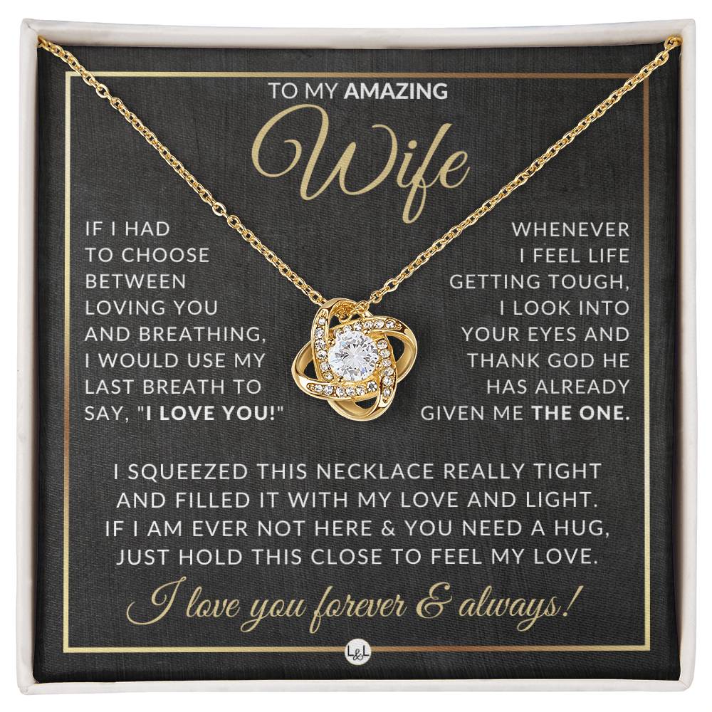 Romantic Gift For Wife - Pendant Necklace - Sentimental and Romantic Christmas Gift, Valentine's Day, Birthday or Anniversary Present