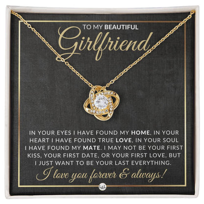 Unique Gift For Girlfriend - Pendant Necklace - Sentimental and Romantic Christmas Gift, Valentine's Day, Birthday or Anniversary Present - Liliana and Liam
