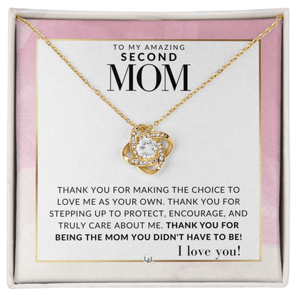 My Amazing Second Mom Necklace – Thank You for Loving Me as Your Own - Liliana and Liam