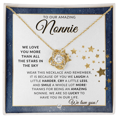 Our Nonnie Gift - Meaningful Necklace - Great For Mother's Day, Christmas, Her Birthday, Or As An Encouragement Gift