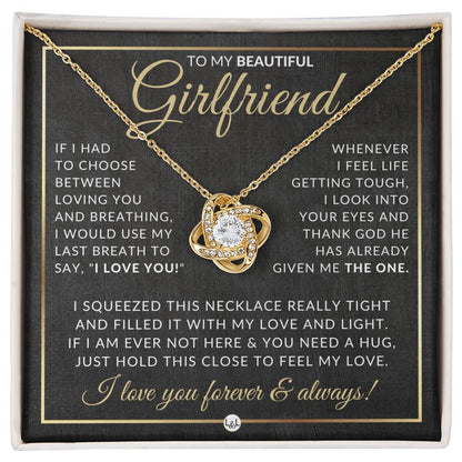 Romantic Gift For Girlfriend - Pendant Necklace - Sentimental and Romantic Christmas Gift, Valentine's Day, Birthday or Anniversary Present - Liliana and Liam