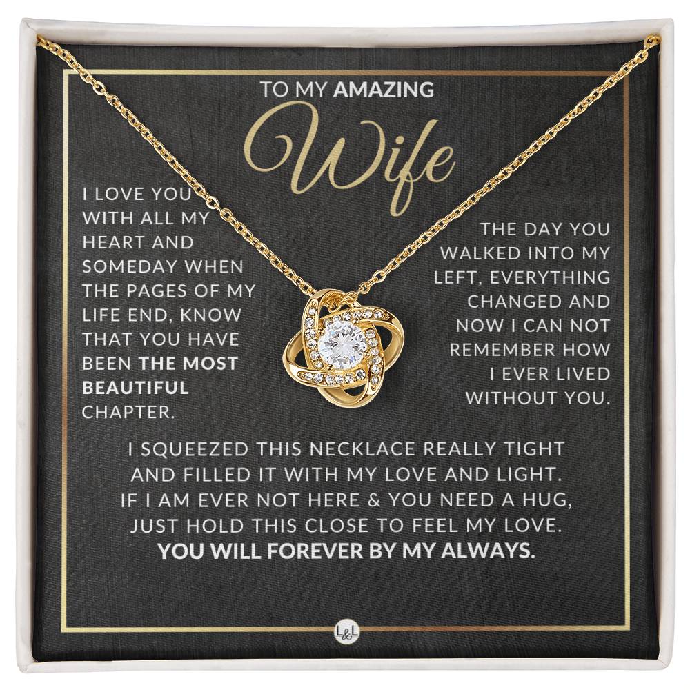 Best Gift For Wife - Beautiful Women's Pendant Necklace For Your Wife + Heartfelt Message For Her From Husband
